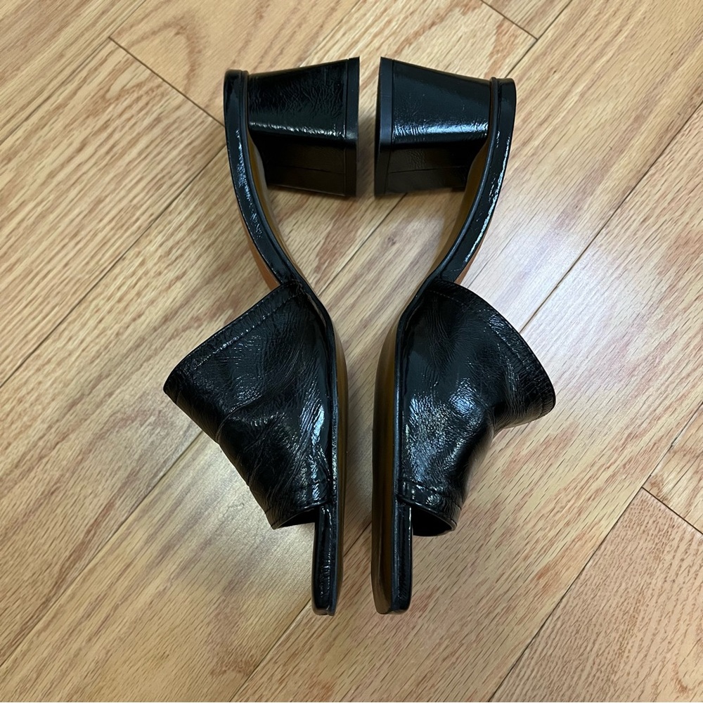L’Intervalle Black Patent Leather Mule Sandal - Picture 3 of 10